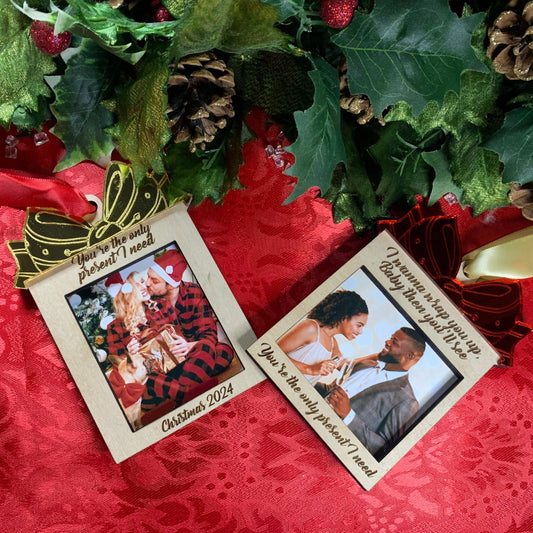 Personalized Photo Ornament Picture Frame