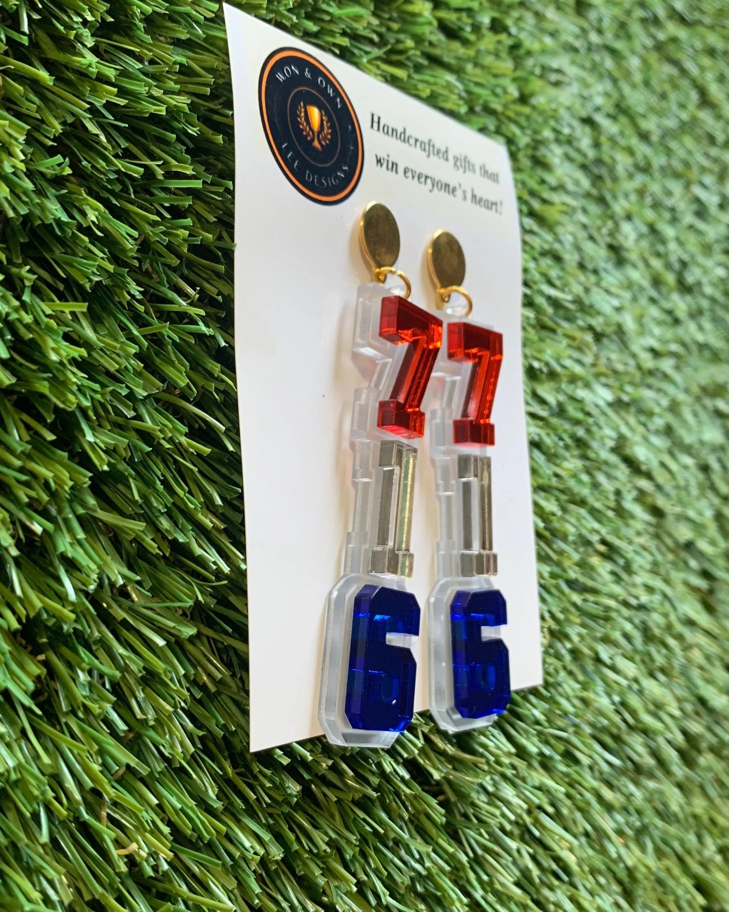 716 Buffalo Football Earrings